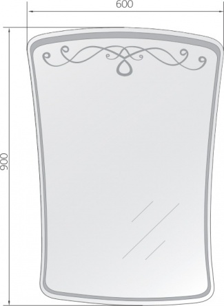 Зеркало Marka One Classic 1 60 см фото 4