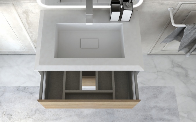 Мебель для ванной Cezares Bellagio 70 rovere tabacco фото 3