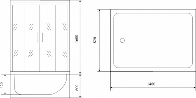 Душевой бокс Timo Lux TL1505 фото 10