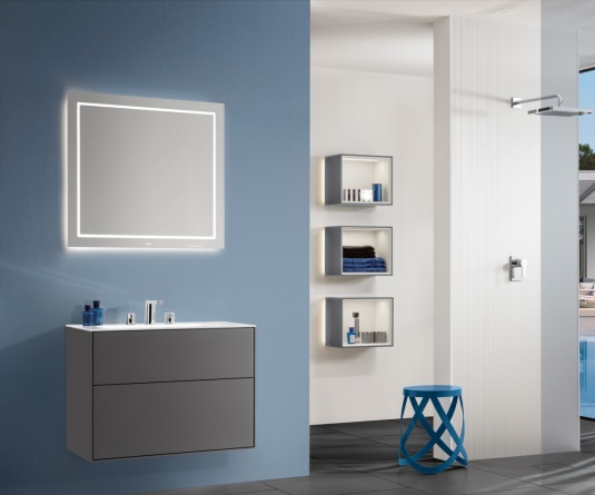 Зеркало Villeroy & Boch Finion G6108000 80 см, с настенным освещением, bluetooth фото 2