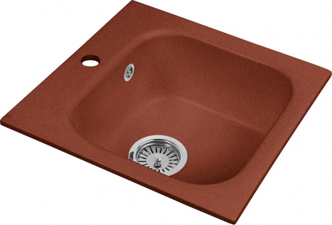 Мойка кухонная AquaGranitEx M-43 красный марс фото 2