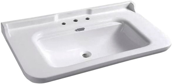 Раковина Kerasan Waldorf 4140 с 3 отверстиями фото 1