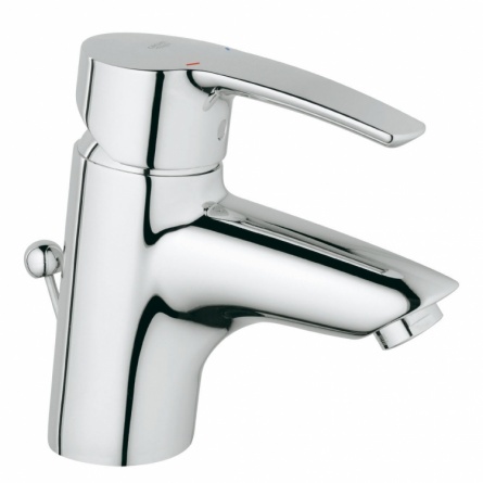 Смеситель для раковины Grohe Eurostyle с донным клапаном с ограничением расхода воды фото 1