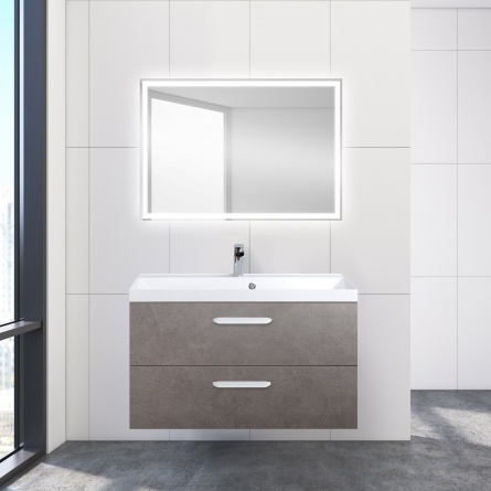 Тумба для комплекта BelBagno Aurora 90 pietra grigio фото 4