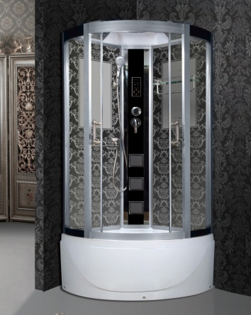 Душевая кабина Niagara Lux 7710B хром, черный фото 2
