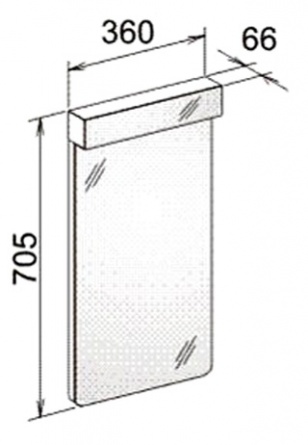 Зеркало Keuco Elegance New 36 см фото 4
