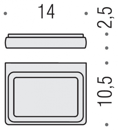Мыльница Colombo Design Lulu B6201 хром фото 3