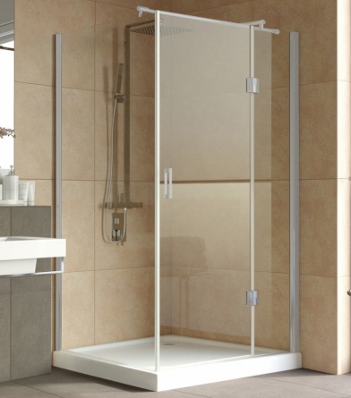 Душевой уголок Vegas Glass AFP-Fis Lux 120*100 07 01 R профиль матовый хром, стекло прозрачное фото 1