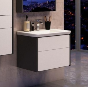 Мебель для ванной Roca Ronda 60 белый глянец, антрацит фото 3