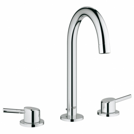 Смеситель для раковины Grohe Concetto на 3 отверстия с донным клапаном фото 1