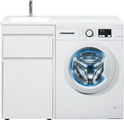 Тумба для комплекта Aquanet Токио 58 1 ящик, с бельевой корзиной фото 3
