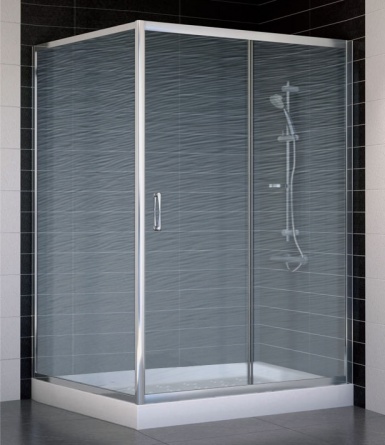 Душевой уголок Vegas Glass ZP+ZPV 130*100 08 02 стекло шиншилла, 130x100 фото 1