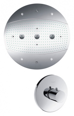 Верхний душ Hansgrohe Raindance Rainmaker 28404000 с подсветкой фото 1