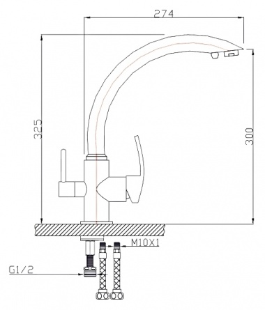 Смеситель Zorg Clean Water ZR 314 YF для кухонной мойки фото 2
