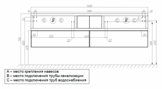 Тумба для комплекта в ванную фото 7
