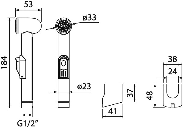 Гигиенический душ Iddis 010SB0GI20 фото 3