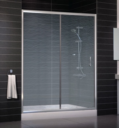 Душевая дверь в нишу Vegas Glass ZP 0160 08 02 стекло шиншилла, 160 фото 1