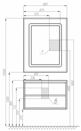 Зеркало Акватон Римини 100 фото 4