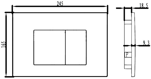 Кнопка смыва Iddis Unifix UNI31MBI77 фото 2