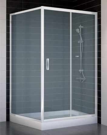 Душевой уголок Vegas Glass ZP+ZPV 110*100 01 10 стекло сатин, 110x100 фото 1
