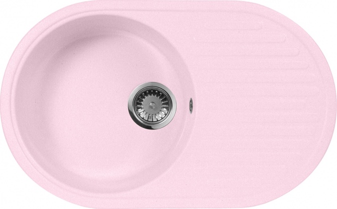 Мойка кухонная AquaGranitEx M-18 светло-розовая фото 1