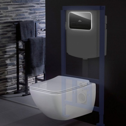 Кнопка смыва Villeroy & Boch Viconnect 922400RB черный глянцевый фото 5