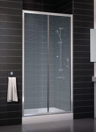 Душевая дверь в нишу Vegas Glass ZP 0100 08 02 стекло шиншилла, 100 фото 1