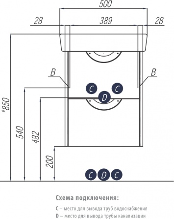 Тумба для комплекта в ванную фото 5