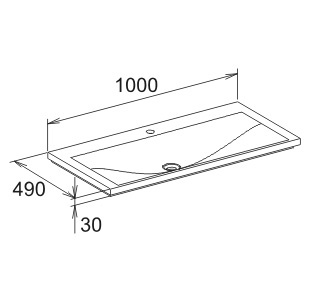 Мебельная раковина Keuco Royal Reflex 100 см фото 6