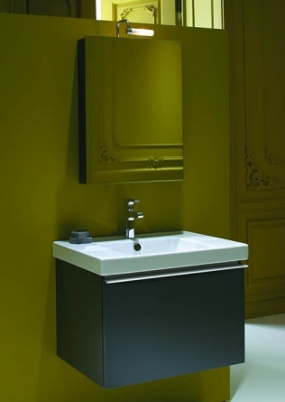 Мебель для ванной Jacob Delafon Odeon Up 70 серый антрацит фото 4