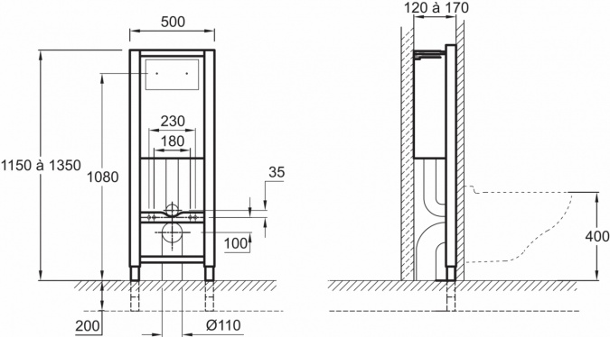 Комплект Sanitana Munique S555661 подвесной унитаз + инсталляция + кнопка фото 7
