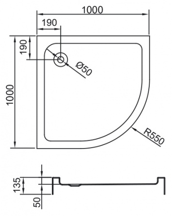 Поддон для душа Vegas Glass HG-012-100 фото 2