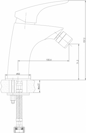 Смеситель Aquanet Techno SD90884 для биде фото 4