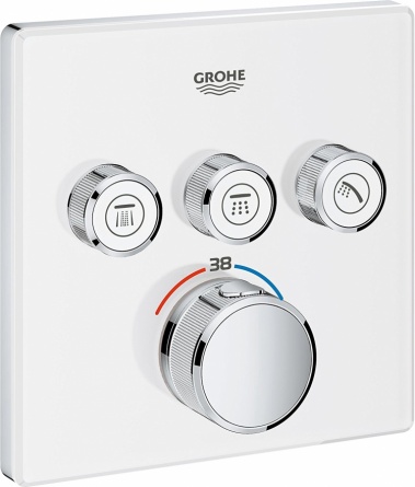 Термостат Grohe Grohtherm SmartControl 29157LS0 для ванны с душем, moon white фото 1