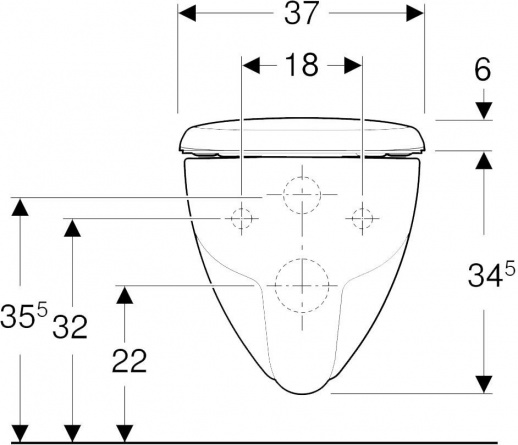 Комплект Geberit Renova Compact 500.124.TC.R фото 7