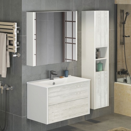 Мебель для ванной Comforty Женева 90 дуб белый фото 1