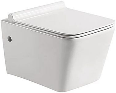 Унитаз подвесной SantiLine SL-5004 безободковый, с микролифтом фото 1