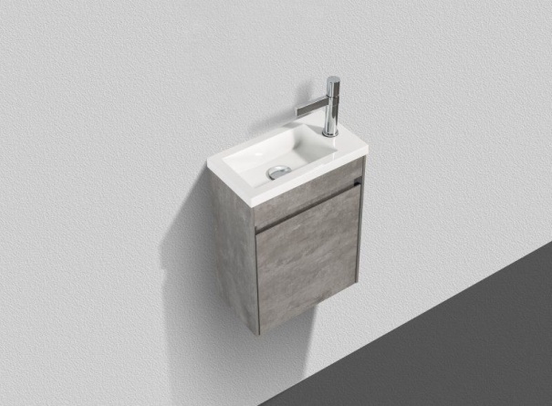 Мебель для ванной BelBagno Pietra Mini 46 R stucco cemento фото 4