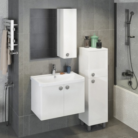 Тумба Comforty Флоренция 35 белый глянец фото 2