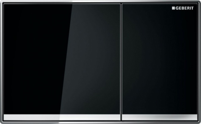Кнопка смыва Geberit Sigma 60 115.640.SJ.1 черное стекло фото 1