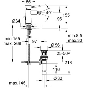 Смеситель Grohe BauClassic 32864000 для биде фото 2