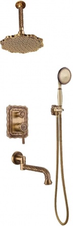 Душевой комплект Bronze de Luxe Windsor 10137/1F С ВНУТРЕННЕЙ ЧАСТЬЮ фото 1
