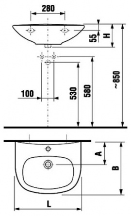 Раковина Jika Zeta 50 1039.0 фото 4