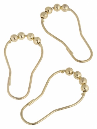 Крючок для шторы Carnation Home Fashions Roller Hook Brass фото 1