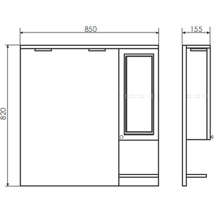 Мебель для ванной Comforty Севилья 85 слоновая кость фото 6