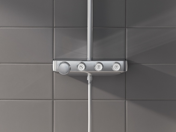 Душевая стойка Grohe Euphoria SmartControl 310 Duo Cube 26508000 с термостатом фото 2