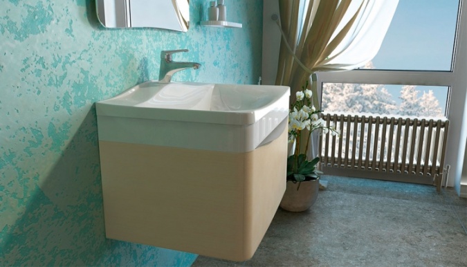 Мебель для ванной Velvex Iva 60 подвесная, светлый лен фото 6