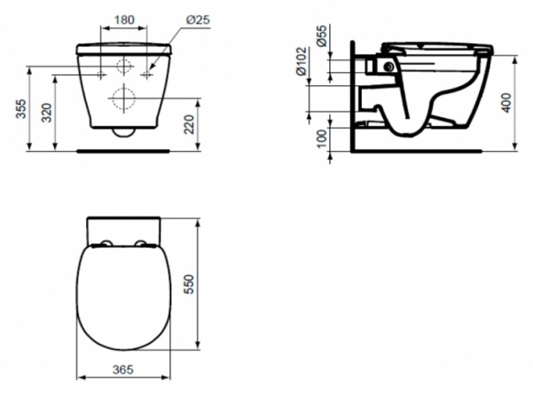 Унитаз подвесной Ideal Standard Connect фото 4