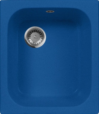 Мойка кухонная AquaGranitEx M-17 синяя фото 1