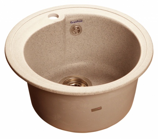 Мойка кухонная GranFest Rondo GF-R450 бежевый фото 2